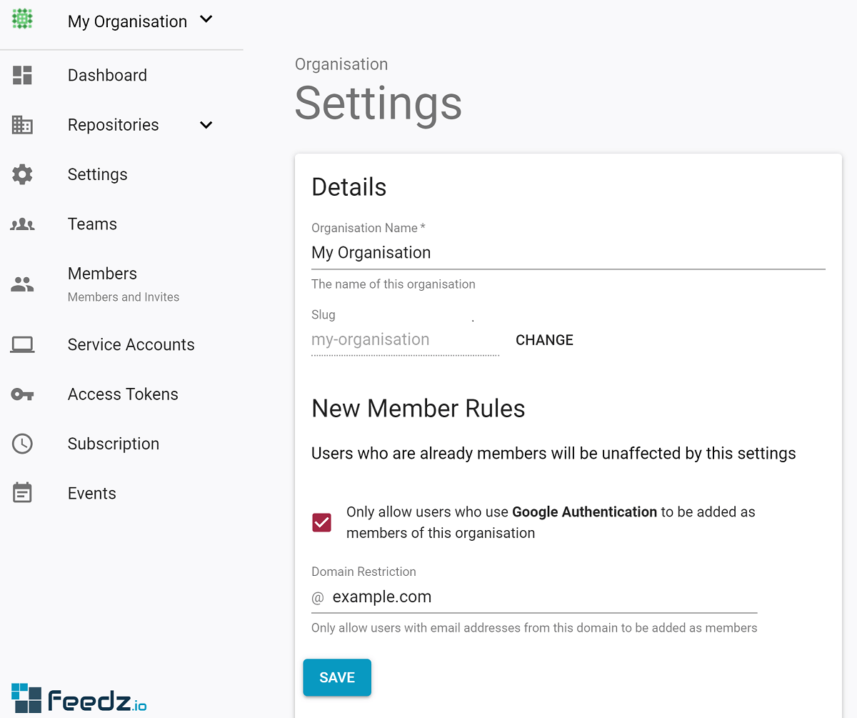 New Member Rules settings